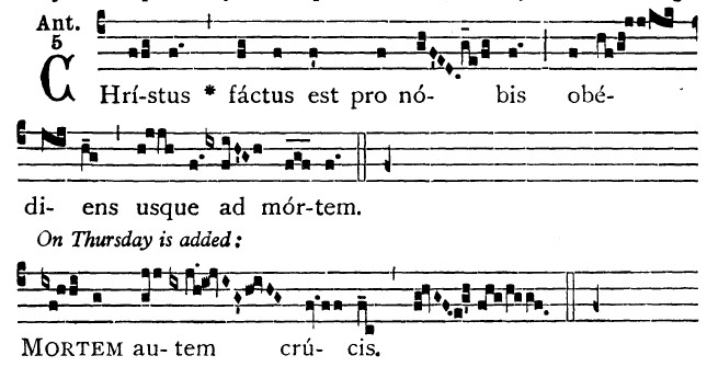 Gradual Chant "Christus factus est"